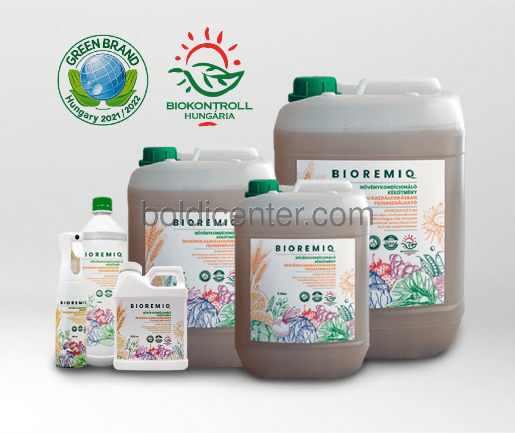  BIOREMIQ™ 100%-ban természetes talajregeneráló készítmény
